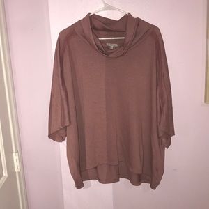 Dusty Pink Poncho Top